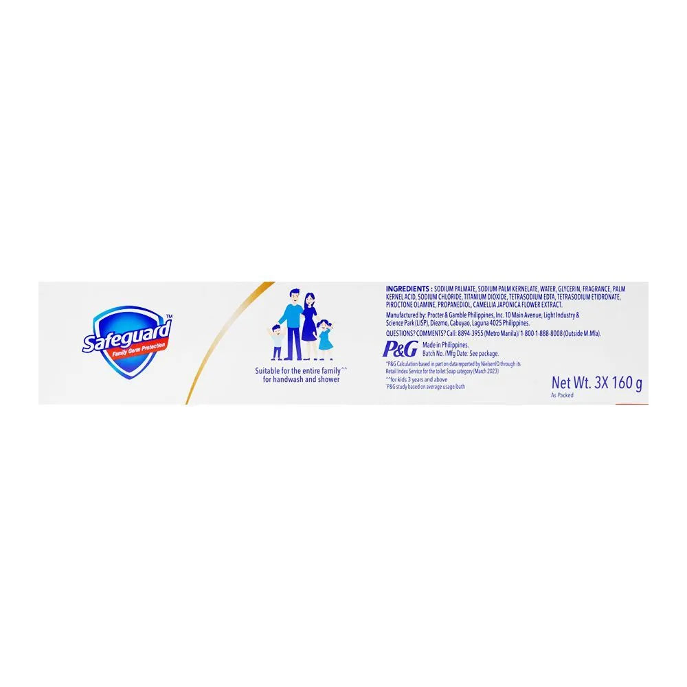 Safeguard White Camellia Soap - 3 X 160g