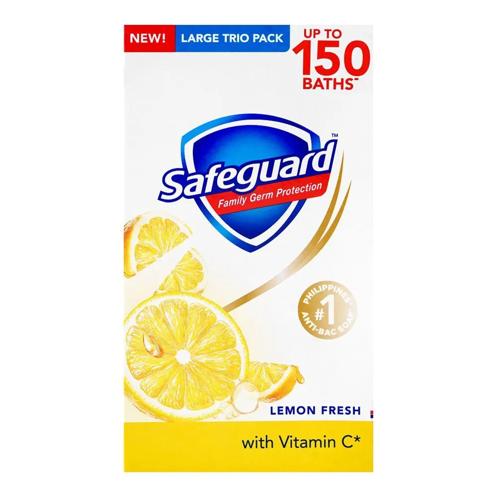 Safeguard Lemon Fresh With Vitamin C Soap - 3 X 160g