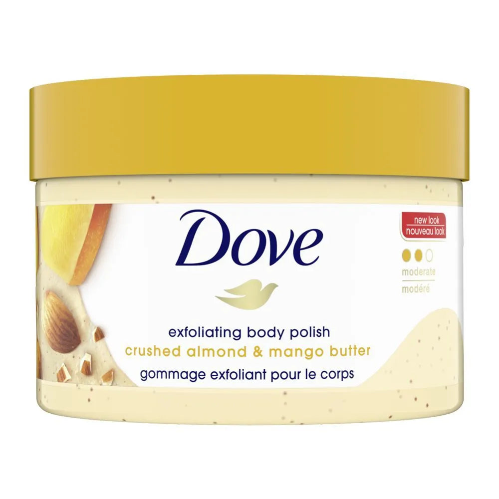 Dove Crushed Almond & Mango Butter Exfoliating Body Polish - 298g