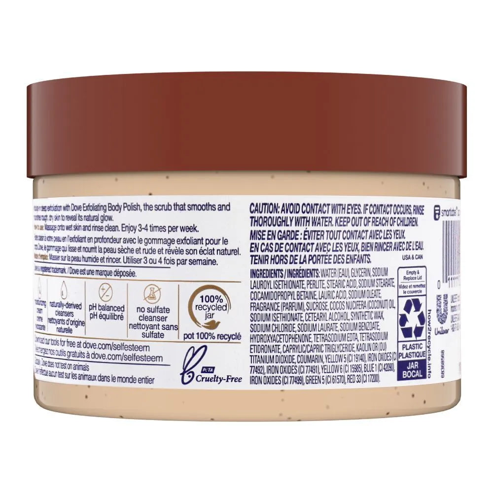 Dove Brown Sugar & Coconut Butter Exfoliating Body Polish Scrub - 298g