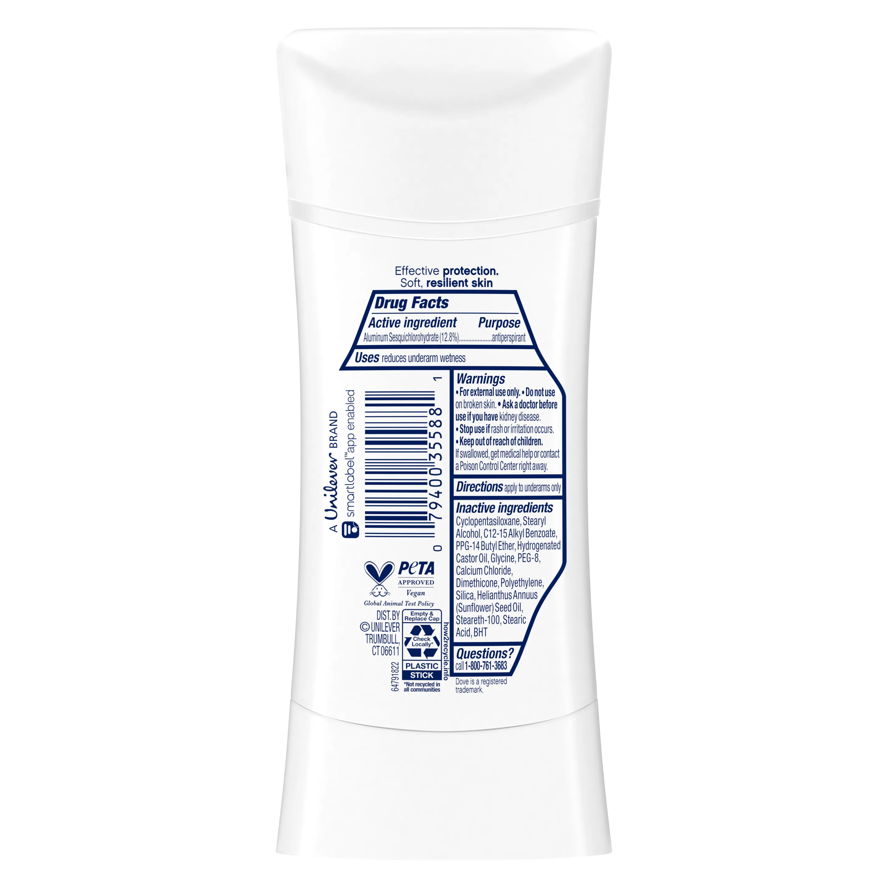 Dove Advanced Care Sensitive Antiperspirant Deodorant Stick 74g