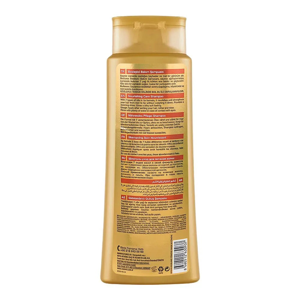 Restorex 7 Nourishing Oils Nourishing Care Shampoo - 500ml
