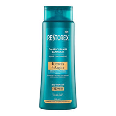 Restorex Keratin & Argan Repair Care Shampoo, For Damaged Hair - 500ml