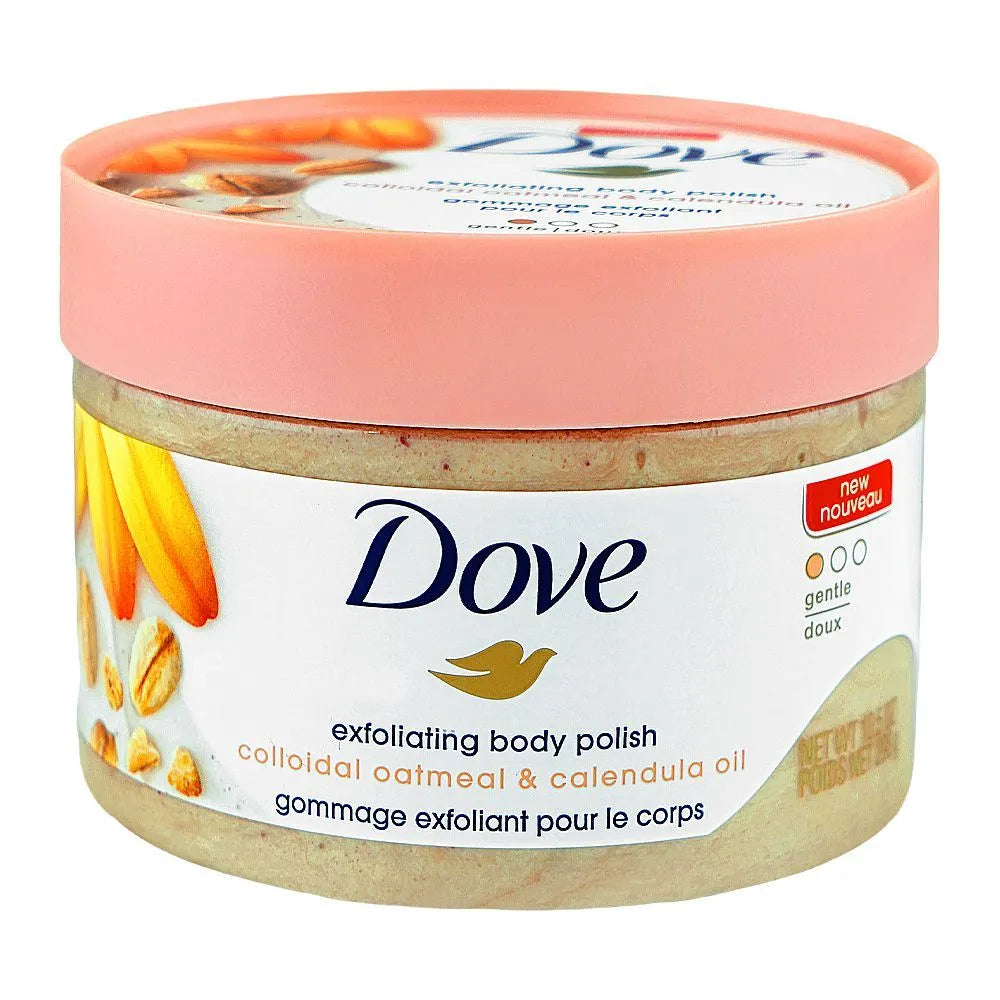 Dove Colloidal Oatmeal & Calendula Oil Exfoliating Body Polish - 298g