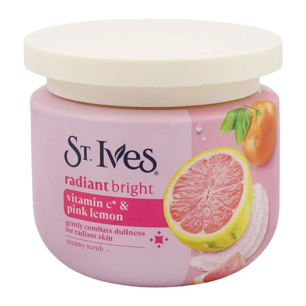 St.Ives Radiant Bright Pink Lemon Creamy Scrub, Vitamin C - 300g