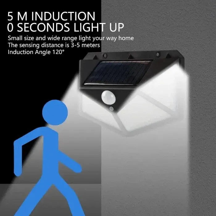 100 LED Solar Light Motion Sensor Outdoor Solar Lamp