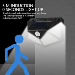 100 LED Solar Light Motion Sensor Outdoor Solar Lamp