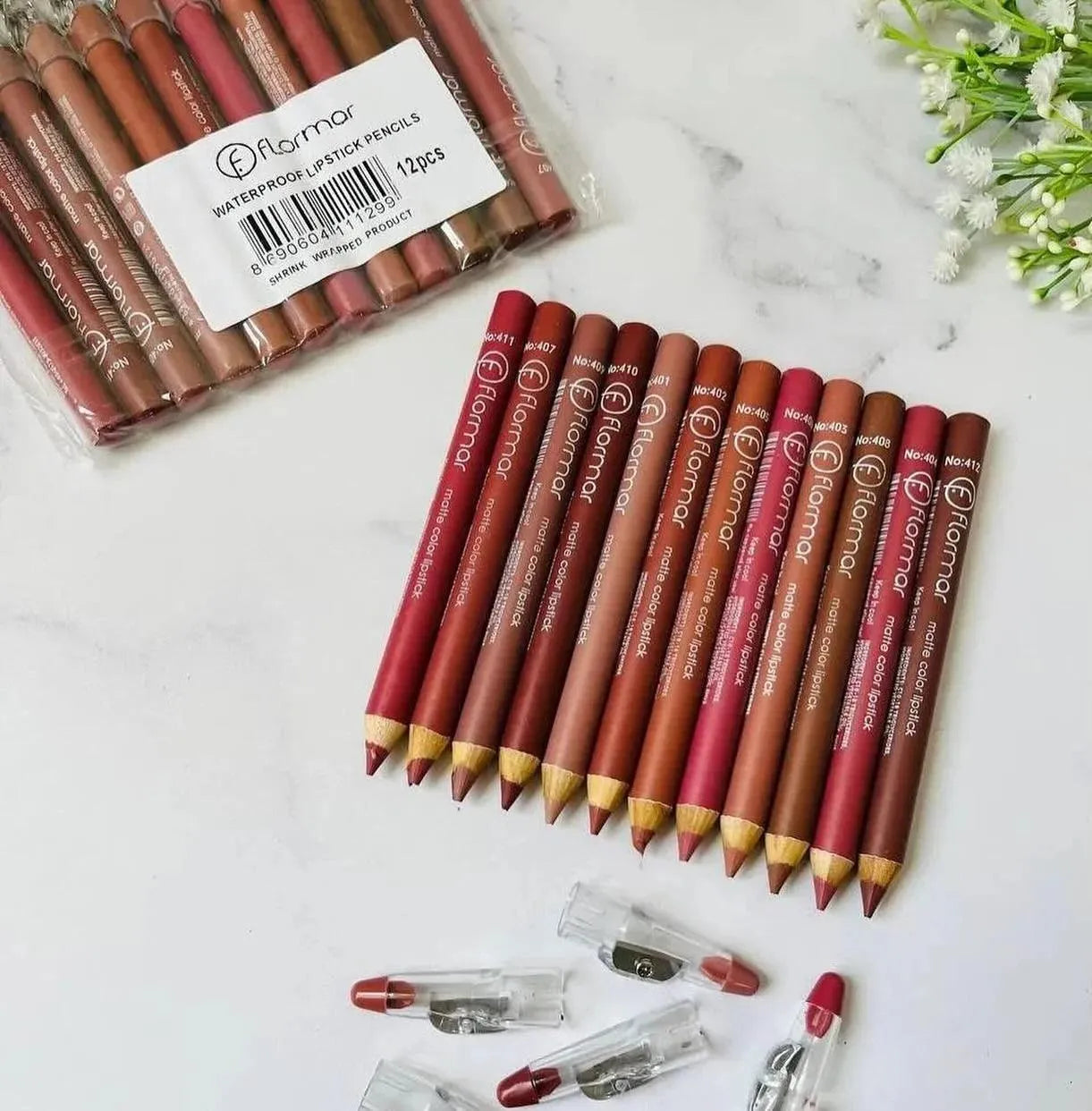 Flormar Lip Pencil – Pack of 12