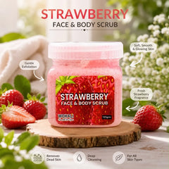Wokali Strawberry Face & Body Scrub - 125g