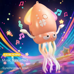 Crawling Octopus Toys with Led Lights Music USB Rechargeable