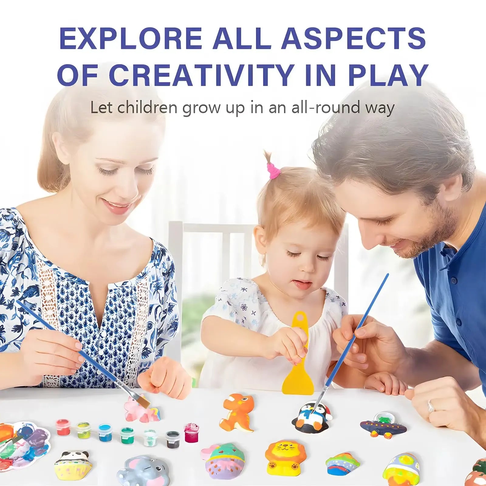 Gypsum Painting Kit, Plaster Painting Craft Kit Art Set