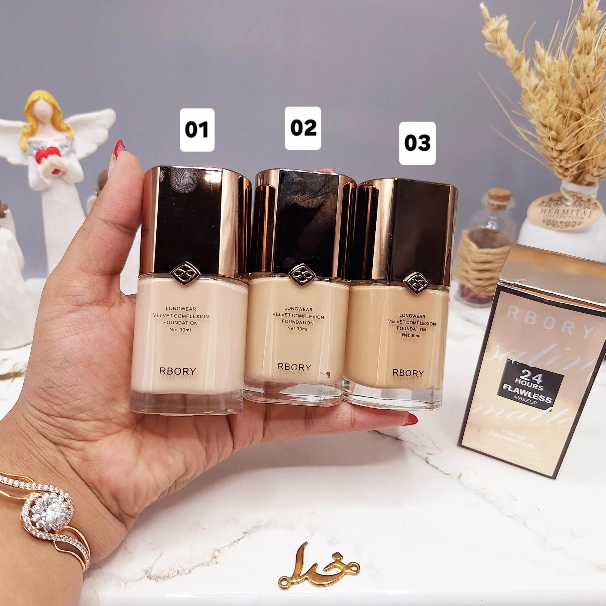 Rbory Longwear Velvet Complexion Foundation - 30ml