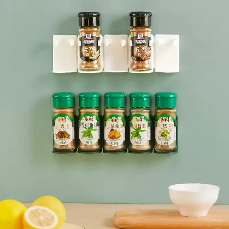 Wall Mounted Spice Rack Stand With Sticker