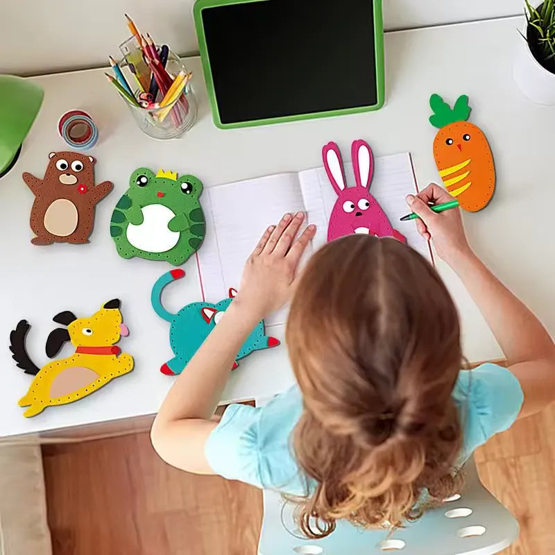 DIY creative animal sewing kit for kids