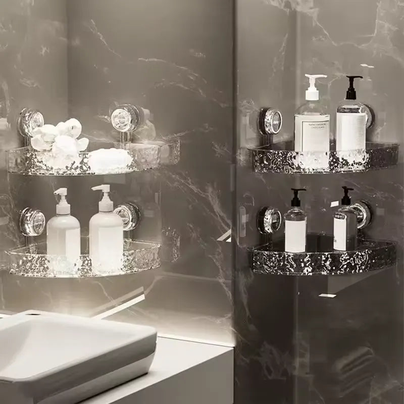 Bathroom Corner Shelf Wall Mounted Drain Rack Shower Shelf For Bathroom
