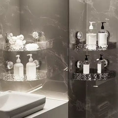 Bathroom Corner Shelf Wall Mounted Drain Rack Shower Shelf For Bathroom