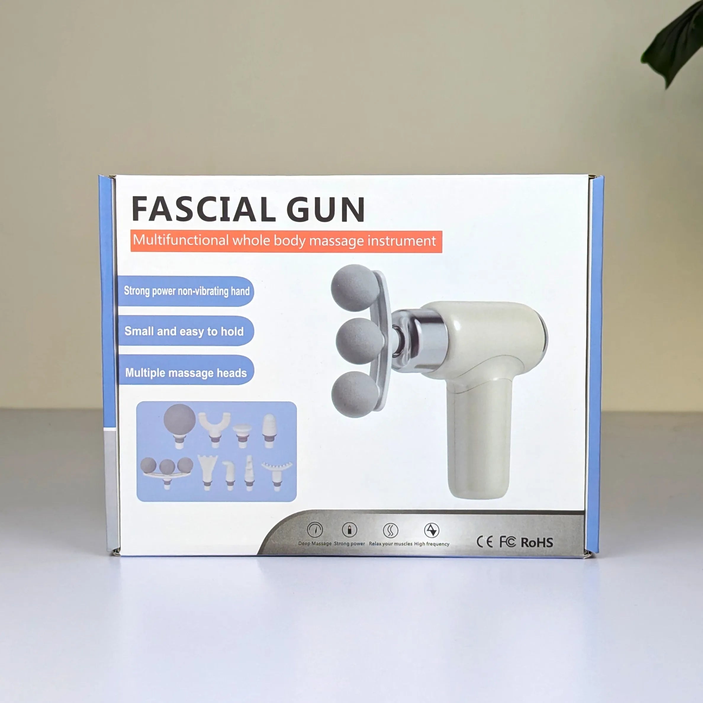 9-in-1 Three-Headed Fascial Gun Massager