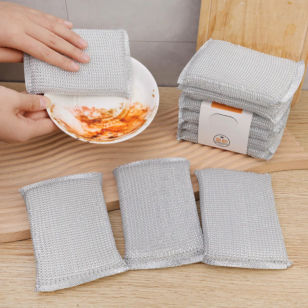 Non-Scratch Wire Dish Sponges – Pack of 4