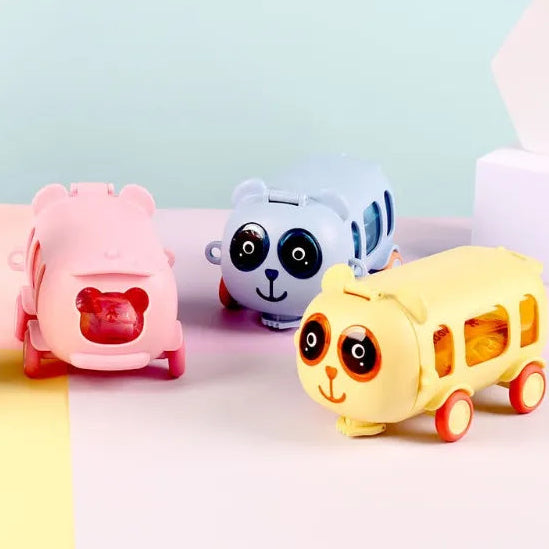 2-in-1 Portable Toy Bus Drinking Bottle