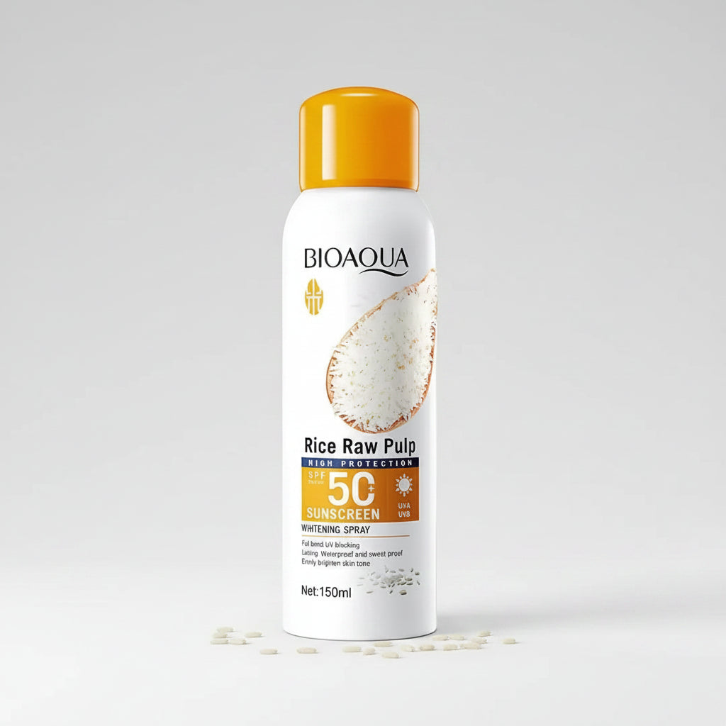 Bioaqua Rice Raw Pulp Sunscreen Whitening Spray - 150ml