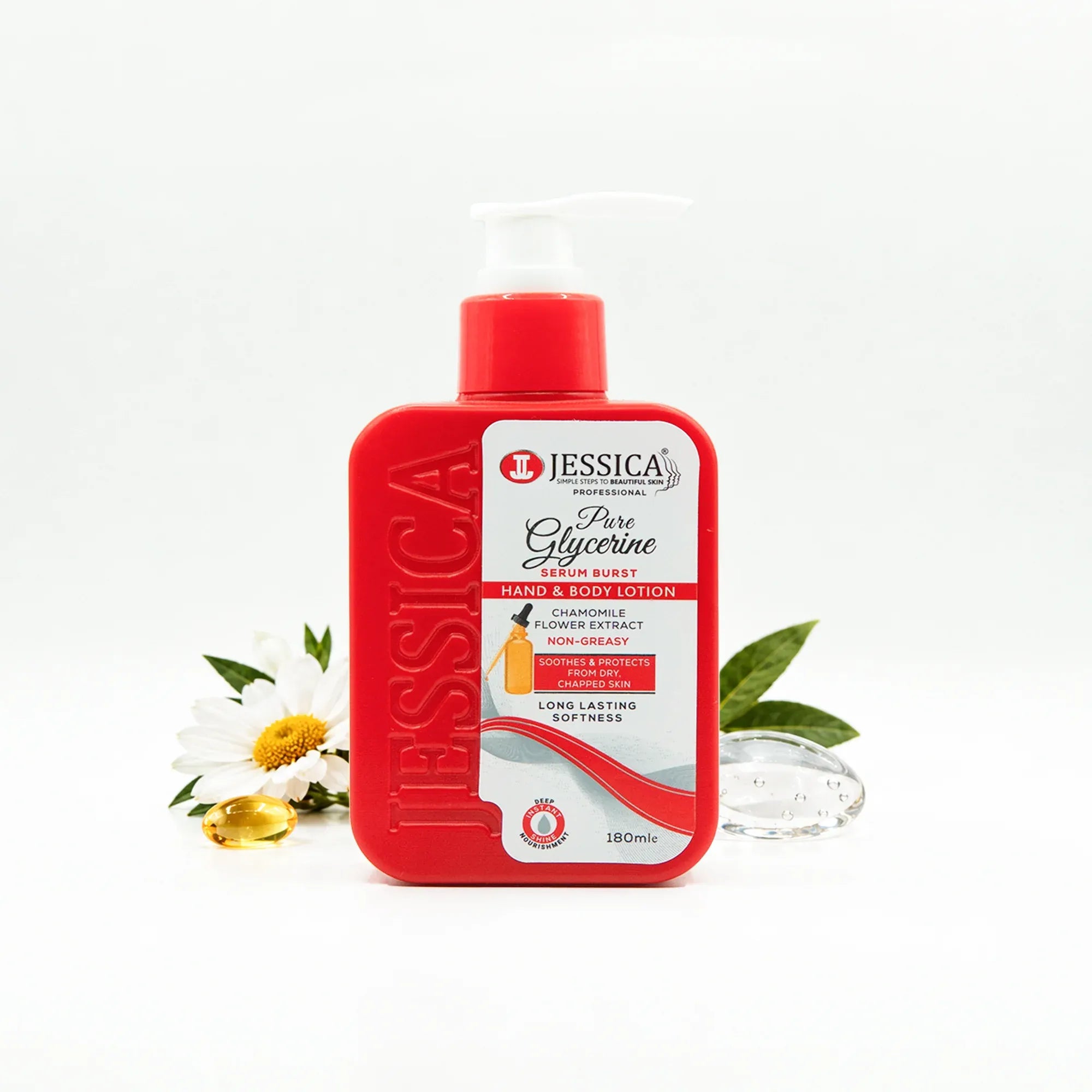 Jessica Pure Glycerine Serum Burst Hand & Body Lotion - 180ml