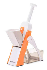 Multi-Functional Spring-Loaded Vegetable Slicer and Dicer with Container-Each