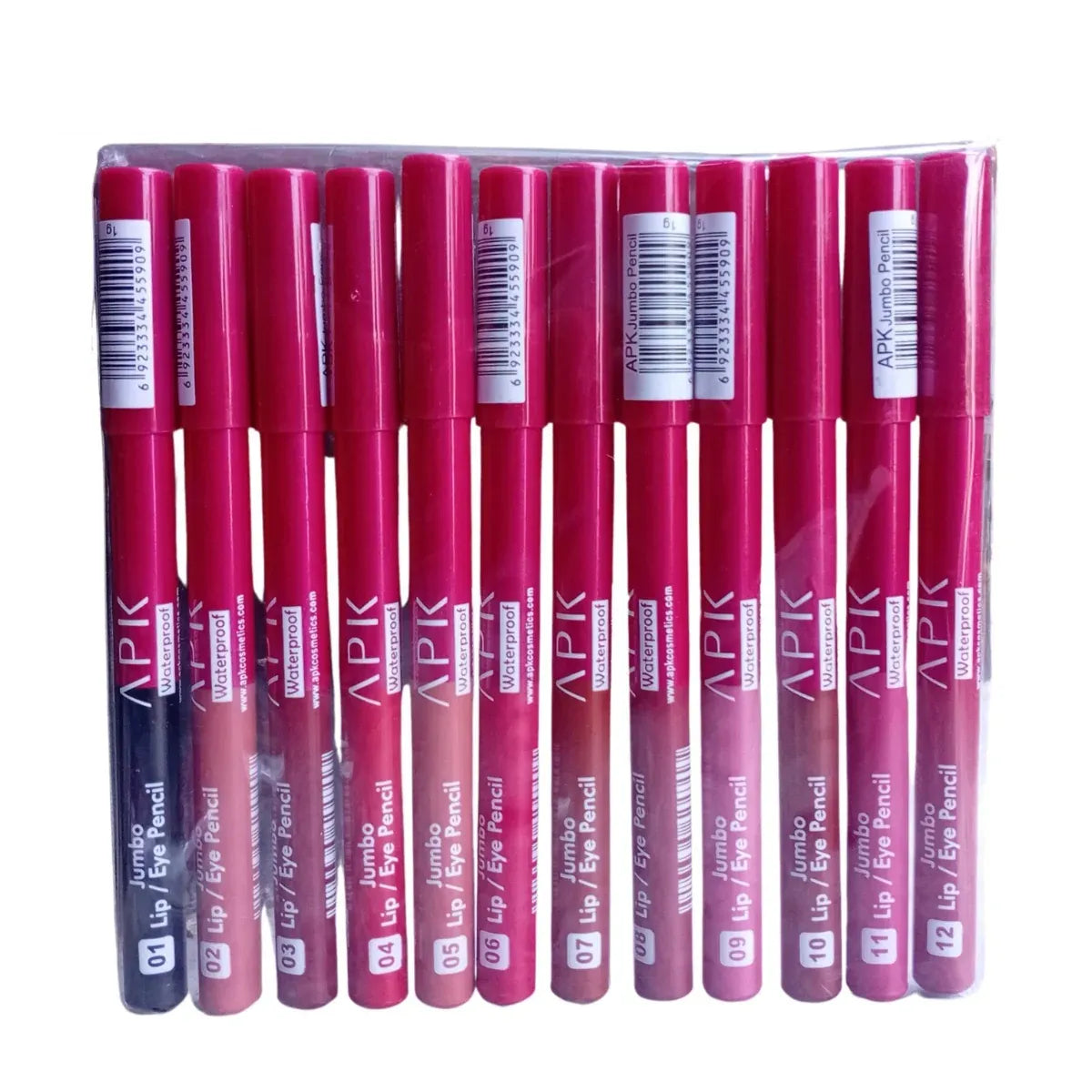APK Jumbo Waterproof Lip & Eye Pencil Pack