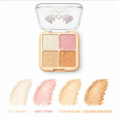 4 in 1 Glow Finish Highlighter Makeup Palette