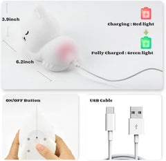 Cute Sleeping Cat Silicone LED Night Light