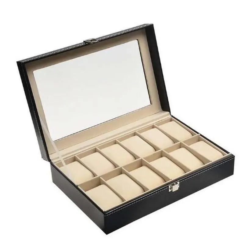 Leatherette Watch Organizer Box