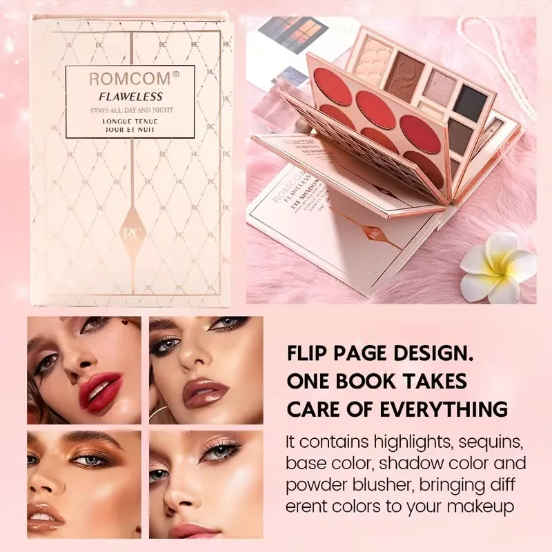 Romcom Flawless All in One Book Makeup Palette Set