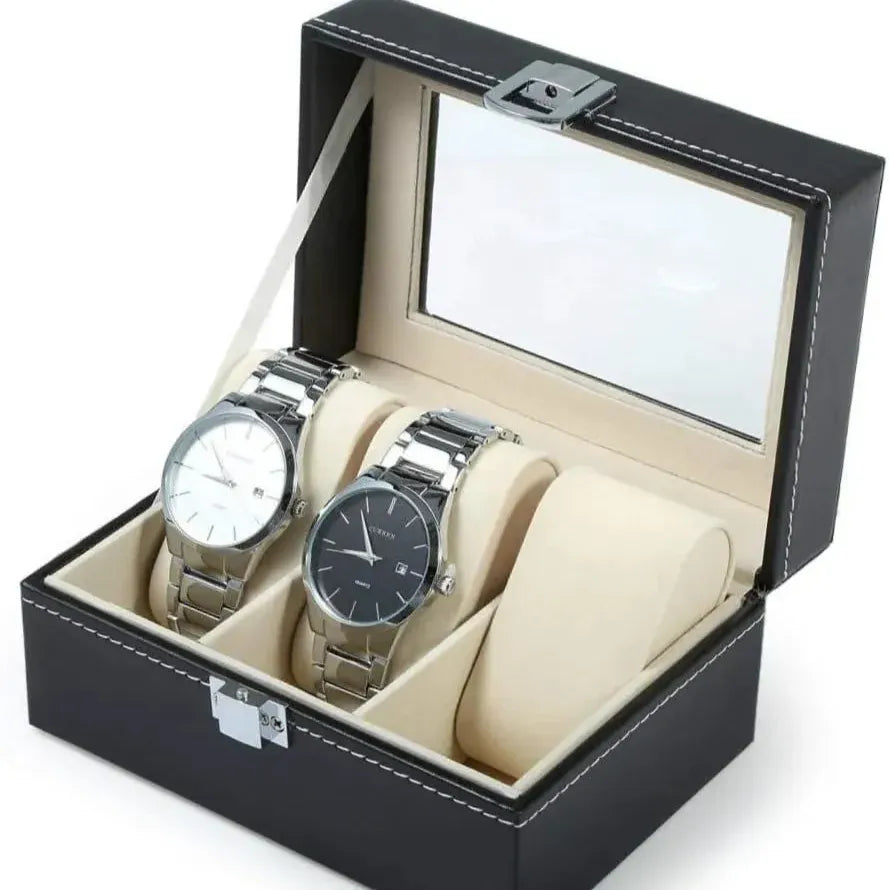 Leatherette Watch Organizer Box