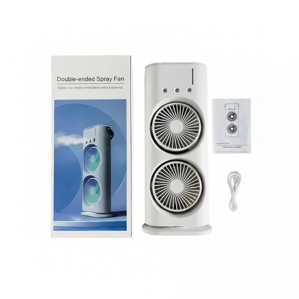 Double-Ended Misting Spray Fan