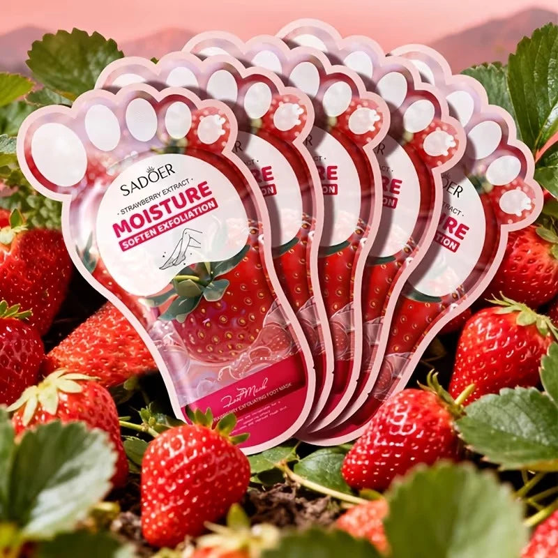 SADOER Strawberry Nicotinamide Moisturizing Foot Mask