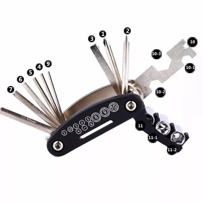 Multi Function Bicycle Repair Tool kit-Each