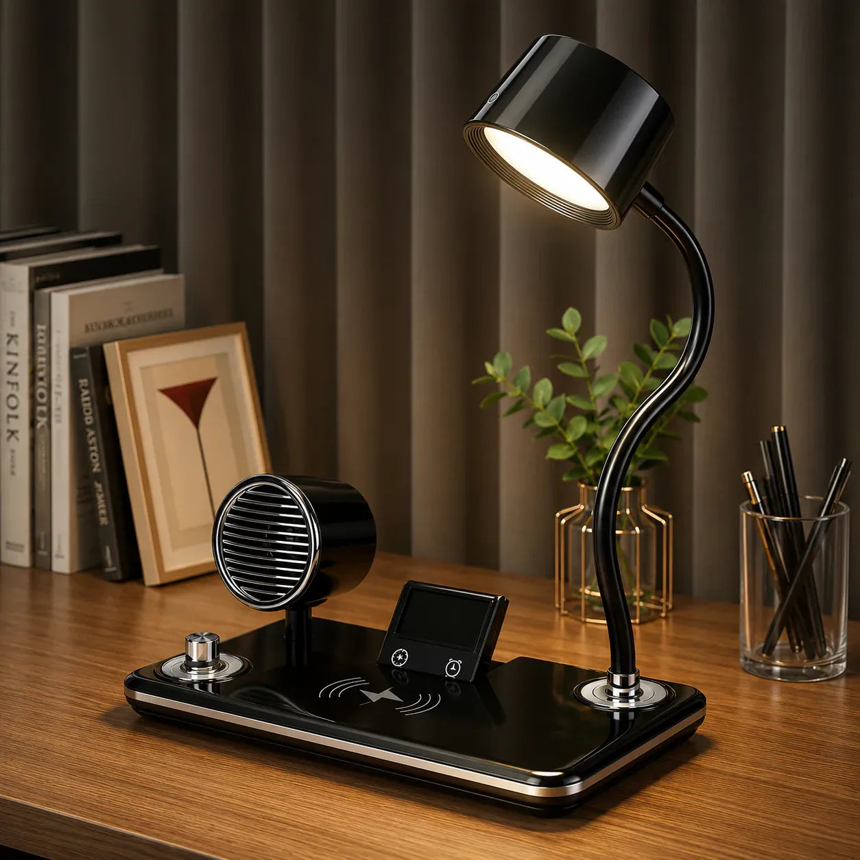 4-in-1 Wireless Charging Desk Lamp