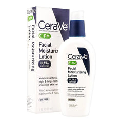 CeraVe PM Ultra Lightweight Facial Moisturizing Lotion - 89ml
