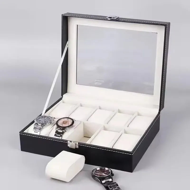 Leatherette Watch Organizer Box