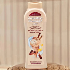 Milk Cinnamon Cleaning Body Wash – Gentle Shower Gel & Bath with Shea + Vitamin E