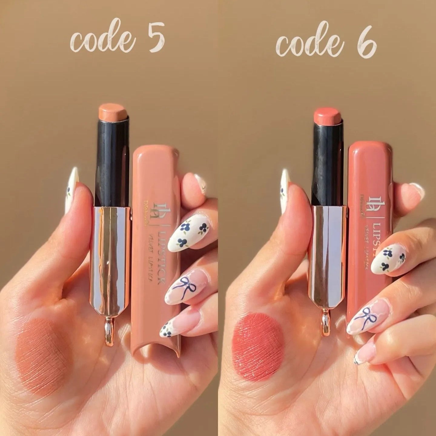 Dorhoo Velvet  Nude Shades Lipstick