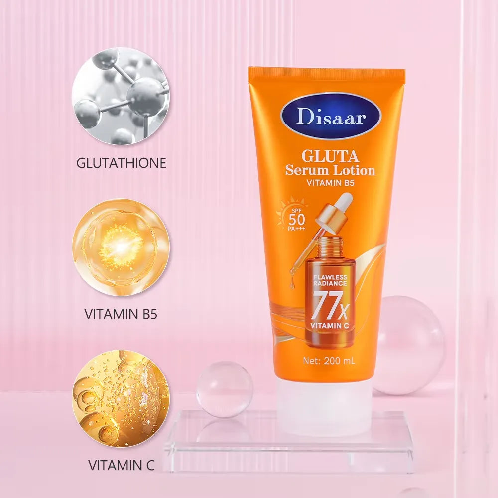 Disaar Gluta Serum Lotion SPF 50 Flawless Radiance Body Lotion – 200ml
