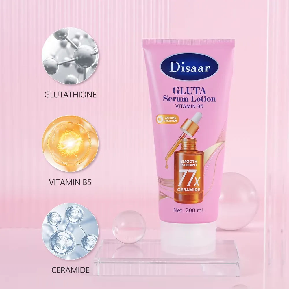 Disaar Gluta Serum Lotion Daytime Brighten Smooth Radiant - 200ml
