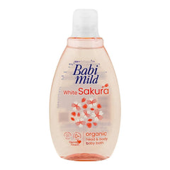 Babi Mild White Sakura Organic Head & Body Baby Bath Wash