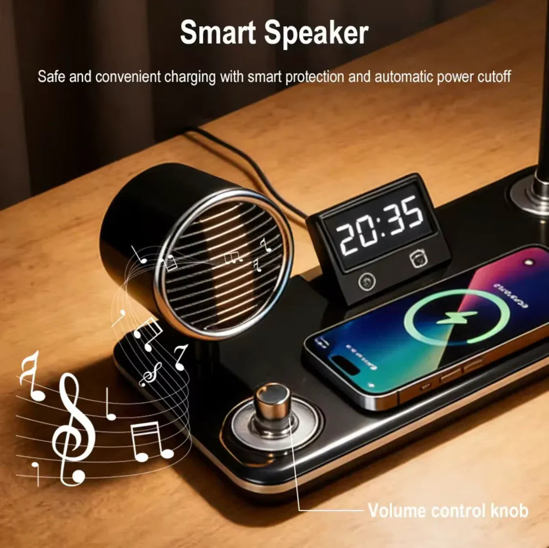 4-in-1 Wireless Charging Desk Lamp