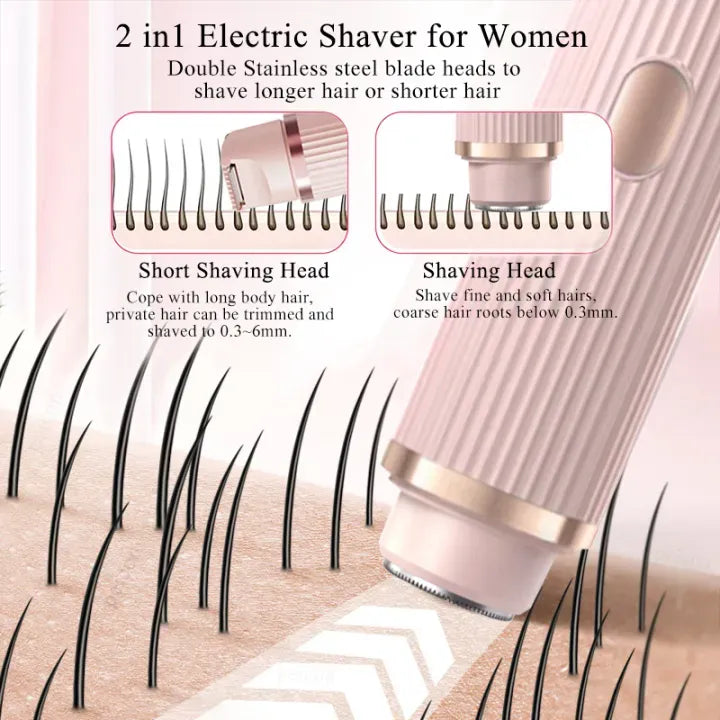 2 in 1 Double Head Electric Shaver & Trimmer - Each