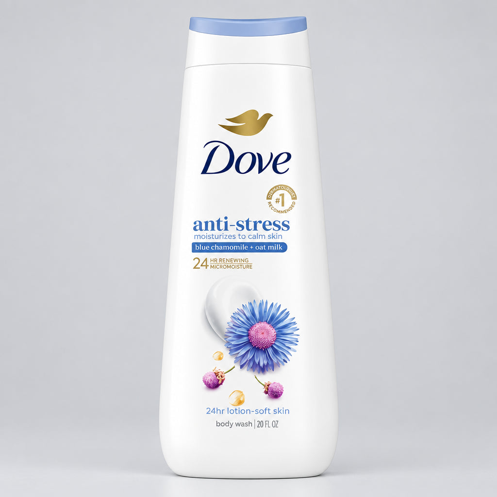 Dove Anti Stress Blue Chamomile Body Wash - 20 FL OZ / 591ml