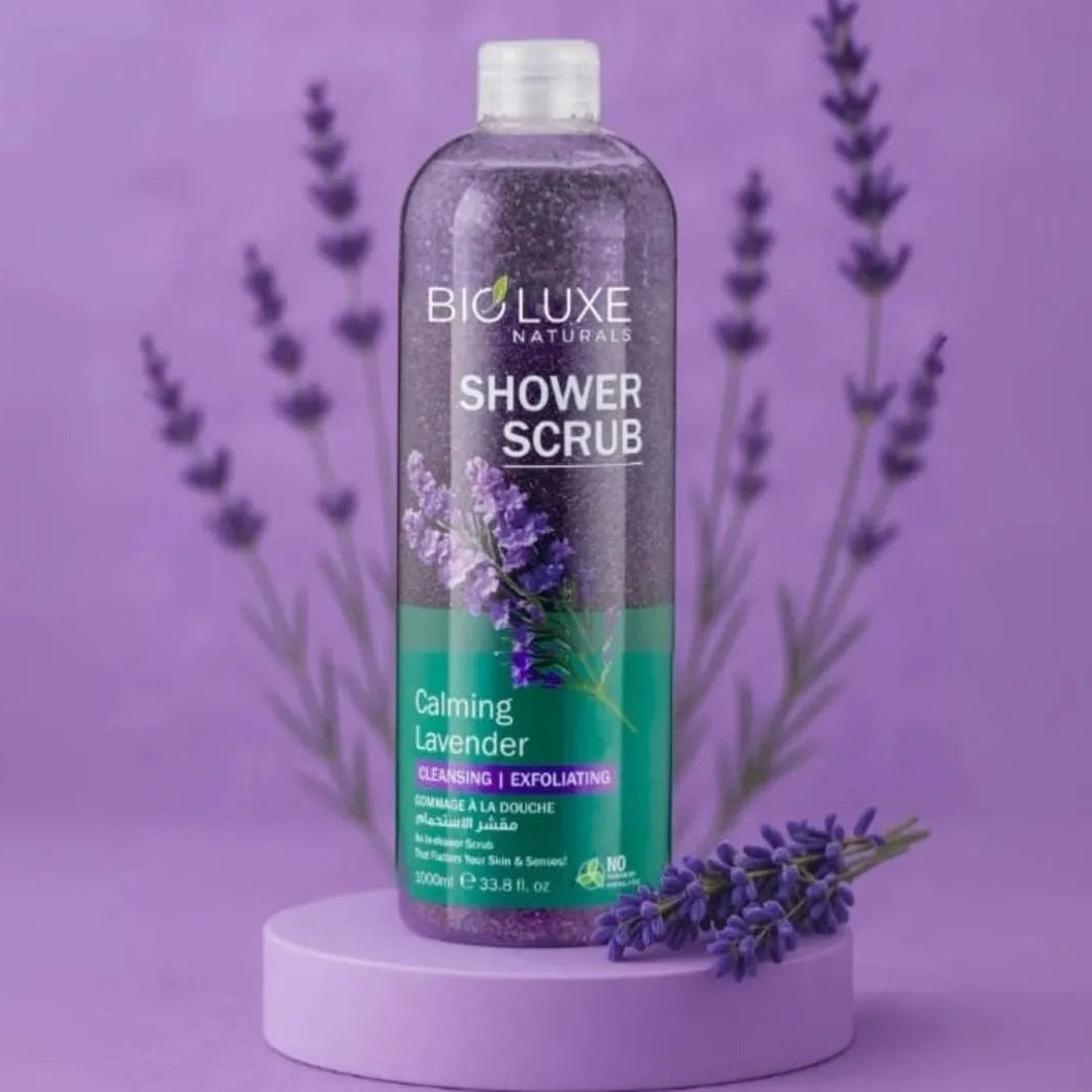 BioLuxe Naturals Calming Lavender Shower Scrub - 1000ml