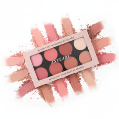 ANYLADY – 8 Color Blush & Highlighter Palette