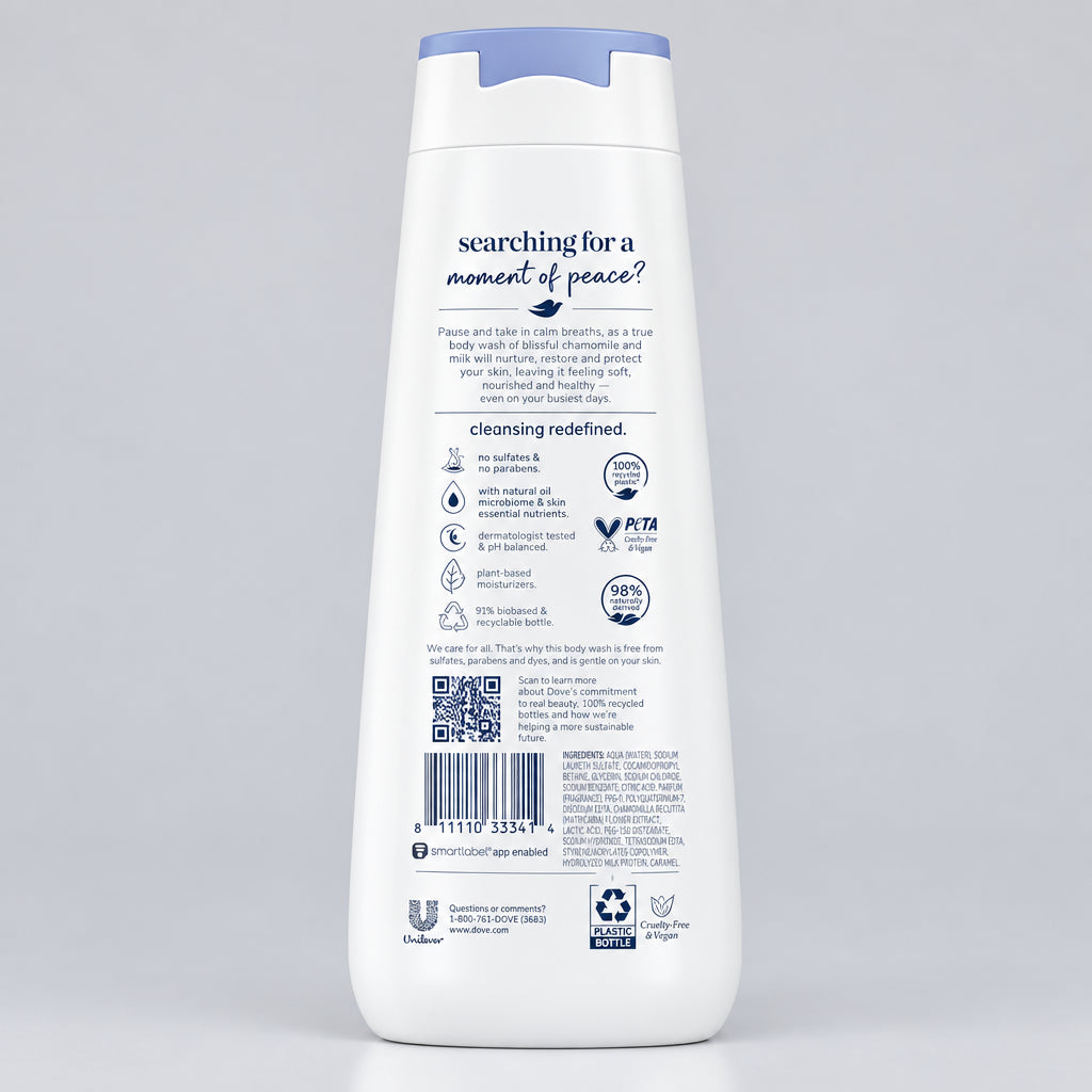 Dove Anti Stress Blue Chamomile Body Wash - 20 FL OZ / 591ml