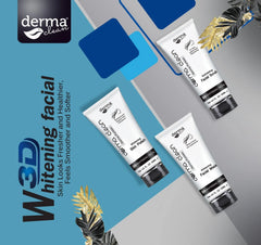 Derma Clean 3D Whitening Facial Kit 6 Pcs - 120ml Each